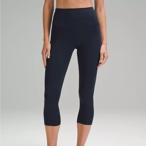 Nwt lululemon Align High-Rise Crop 21" size 16 navy blue True Navy
